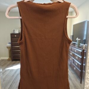 Bateau Neck Sleeveless Top